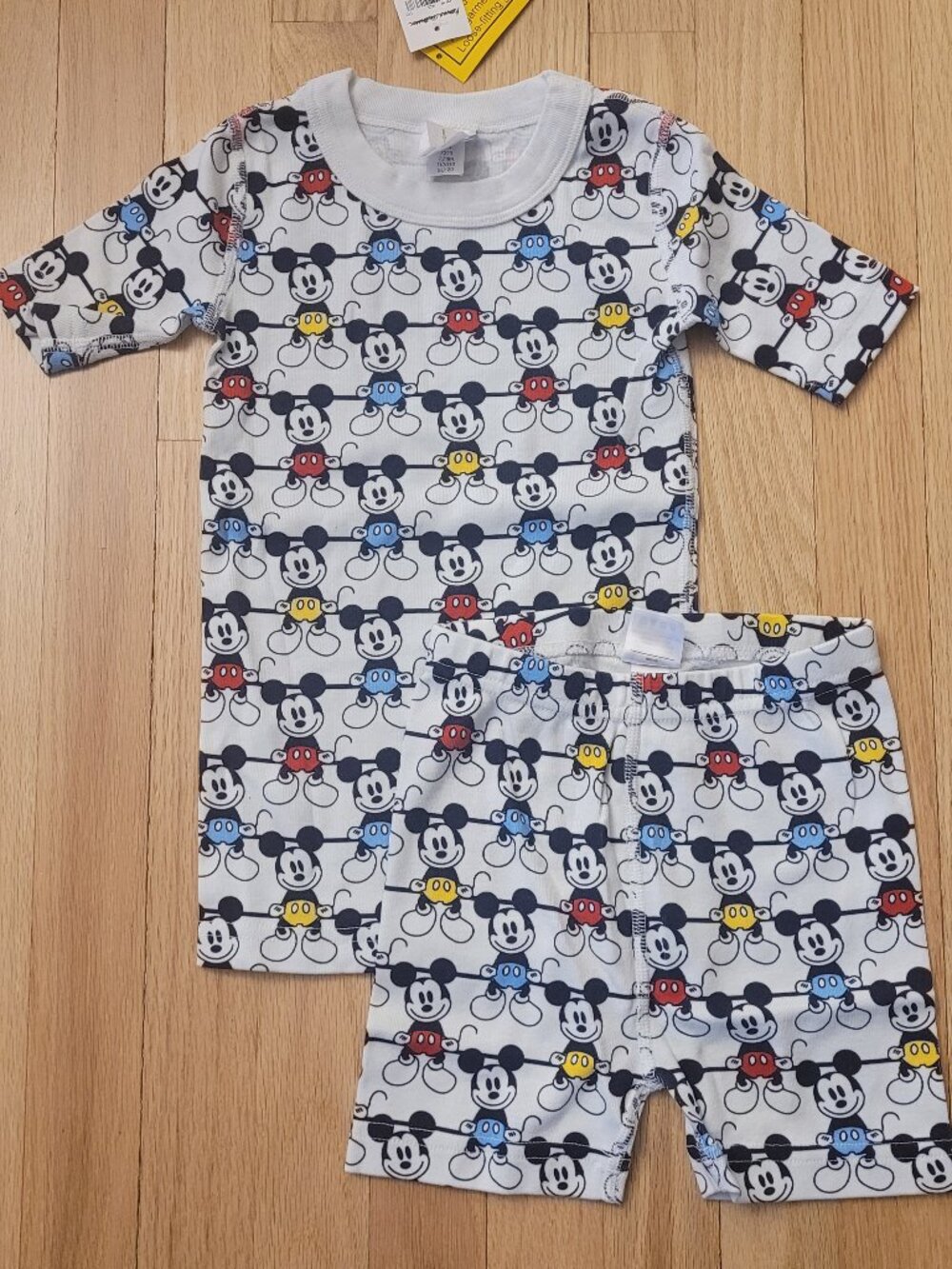 New Hanna Andersson Disney Mickey Mouse PJs Pajamas Short Johns - Size 110 / 5